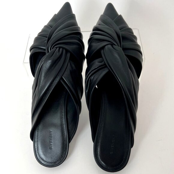 Givenchy Twist Leather Ballerina Mules Ballerina Women Pointed Flats Size 39.5 - Picture 4 of 12
